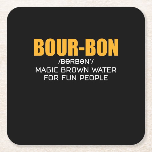 Cigar Lover | Bourbon Magic Brown Kartonnen Onderzetters (Voorkant)