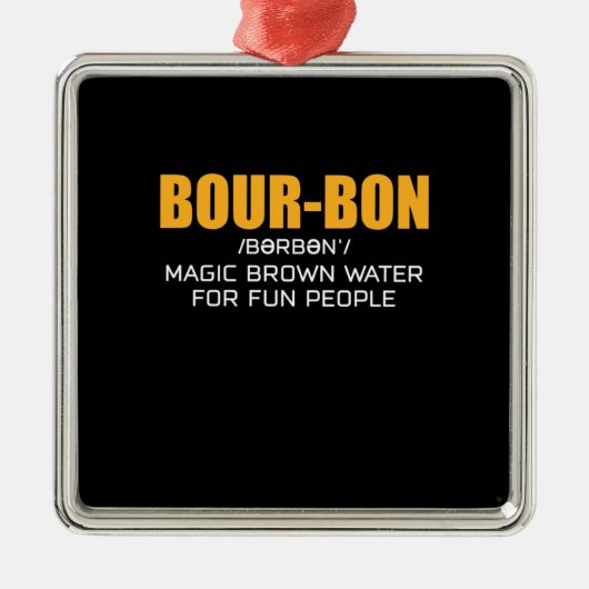 Cigar Lover | Bourbon Magic Brown Metalen Ornament (Voorkant)