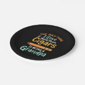 Cigar Lover | Deze opa houdt van kaarsen Papieren Bordje (Gekanteld)