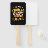 Cigar Lover | Mijn cognac en roken mijn sigar Handwaaier (Voorkant en achterkant)