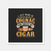 Cigar Lover | My Cognac And Smoke My Cigar Servet (Voorkant)
