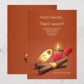 Cigar Party Kaart (Voorkant / Achterkant)