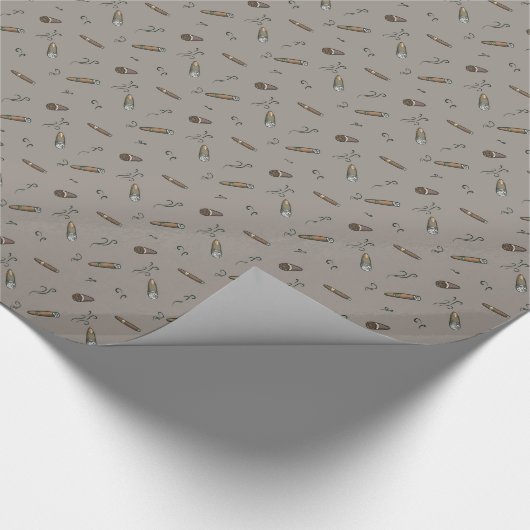 Cigar Pattern Cadeaupapier (Hoek)