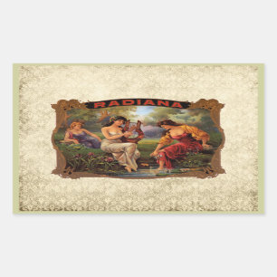 Cigar Radiana  Tobacco Rechthoekige Sticker