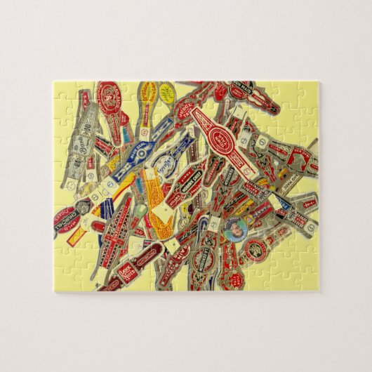 Cigar Ring Wrappers Jigzaag Puzzle Legpuzzel (Horizontaal)