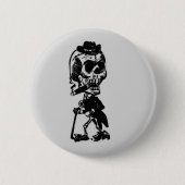 Cigar Skeleton Ronde Button 5,7 Cm (Voorkant)