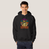 Cigar Smoker Dog with Sunglasses Happiness is a Go Hoodie (Voorkant volledig)