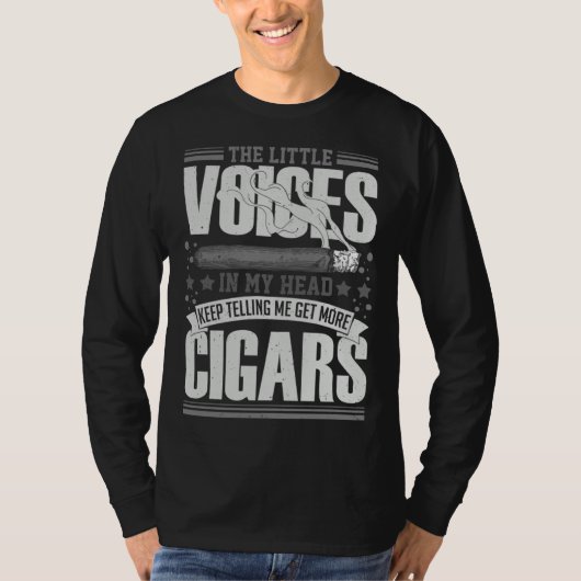 Cigar Smoker Smoking Quotes T-shirt (Voorkant)