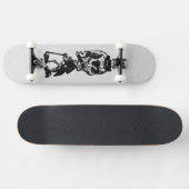 Cigar Smoking Cowboy Skeleton Schaats Board Persoonlijk Skateboard (Horizontaal)