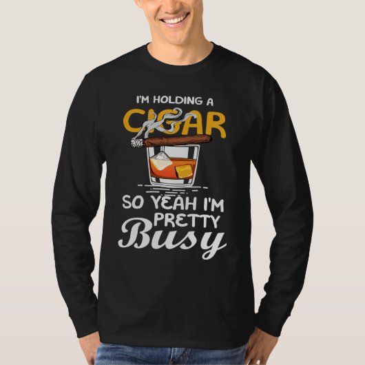 Cigar Smoking Father Great T-shirt (Voorkant)