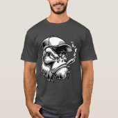 Cigar Smoking Gorilla Silverback Monkey Ape Gift T-shirt (Voorkant)