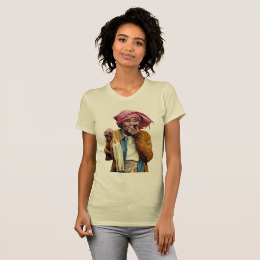 Cigar Smoking Granny T-Shirt (Voorkant volledig)
