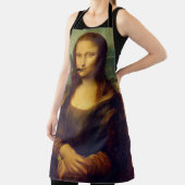 Cigar Smoking Mona Lisa Smoker Fun Fine Art Lover Schort (Insitu)