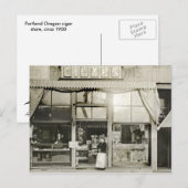 Cigar Store, Circa 1900 Briefkaart (Voorkant / Achterkant)