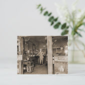 Cigar Store Interior, Circa 1900 Briefkaart (Staand voorkant)