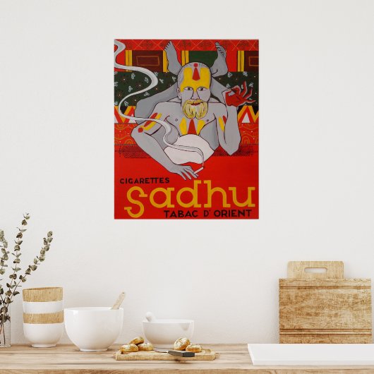 Cigaretes Sadhu Tabac D'Orient Poster (Keuken)