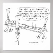 Cigarette Burn Victim Poster (Voorkant)