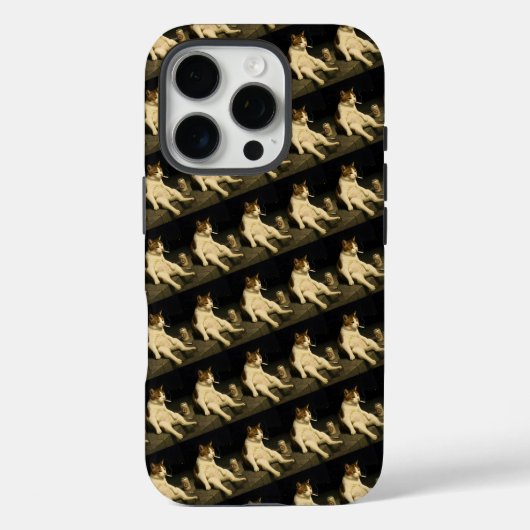 Cigarette Kitten Funny Smoking Cat Gen Z Meme Case-Mate iPhone Case (Achterkant)