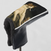 Cigarette Kitten Funny Smoking Cat Gen Z Meme Golfheadcover (3/4 voorkant)