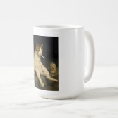 Cigarette Kitten Funny Smoking Cat Gen Z Meme Koffiemok (Voorkant rechts)