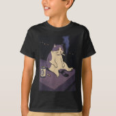 Cigarette Kitten Funny Smoking Cat Meme Stud Brain T-shirt (Voorkant)