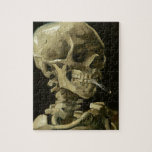 Cigarette van Van Gogh Legpuzzel<br><div class="desc">Van Gogh's expressionistische schilderijen: schedel met het verbranden van schilderdoek</div>