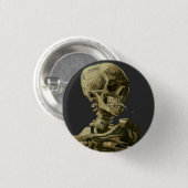 Cigarette van Van Gogh Ronde Button 3,2 Cm (Voorkant /achterkant)