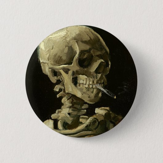 Cigarette van Van Gogh Ronde Button 5,7 Cm (Voorkant)