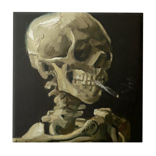 Cigarette van Van Gogh Tegeltje (Voorkant)