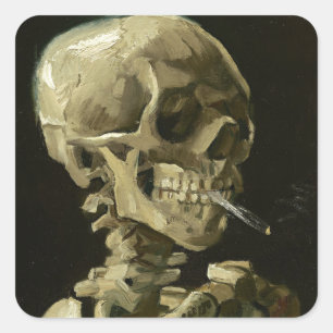 Cigarette van Van Gogh Vierkante Sticker