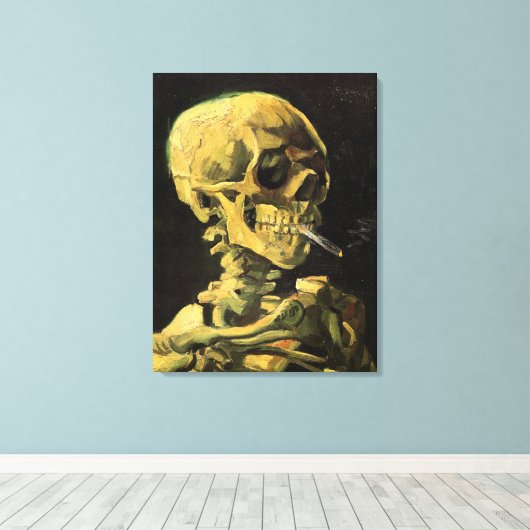 Cigarette van Vincent van Gogh Canvas Afdruk (Insitu (Houten vloer))