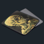 Cigarette van Vincent van Gogh Laptop Sleeve<br><div class="desc">De schedel met Burning Cigarette van Vincent van Gogh is een fijne kunstpost van impressionisme, die nog steeds het leven schildert. Een portret van het roken van het menselijk skelet. Geweldig afbeelding voor antirookproducten. Roken doodt elk jaar 1.000 mensen, helpt iemand om vandaag met roken te stoppen. Geweldig afbeelding voor...</div>