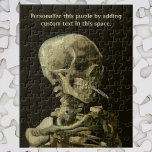 Cigarette van Vincent van Gogh Legpuzzel<br><div class="desc">Gemakkelijk om puzzel aan te passen, voeg enkel uw eigen tekst toe! Klik door om tot de ontwerphulpmiddelen toegang te hebben en de doopvontstijl of de grootte te veranderen. De schedel met Burning Cigarette van Vincent van Gogh is een fijne kunstpost van impressionisme, die nog steeds het leven schildert. Een...</div>
