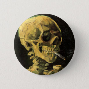 Cigarette van Vincent van Gogh Ronde Button 5,7 Cm