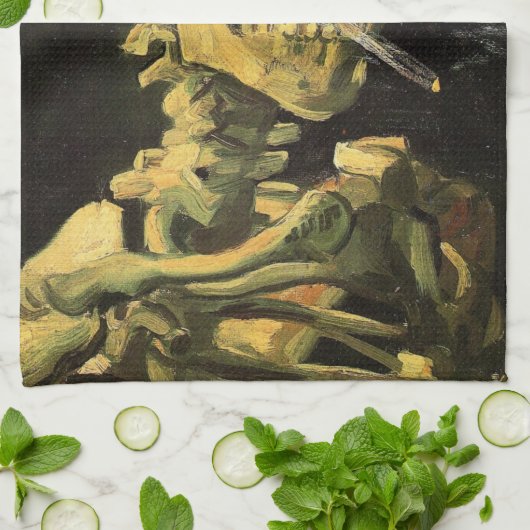 Cigarette van Vincent van Gogh Theedoek (Gevouwen)