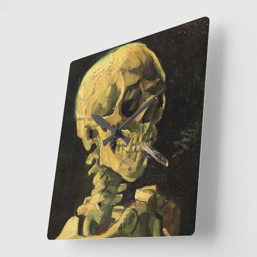 Cigarette van Vincent van Gogh Vierkante Klok (Hoek)