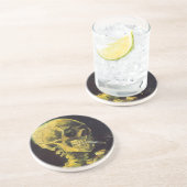 Cigarette verbranden zandsteen onderzetter (Zijkant)