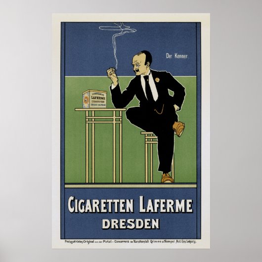 Cigaretten Laferme Dresden Poster (Voorkant)
