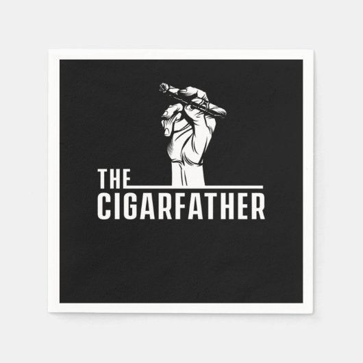Cigarfather Cigar Smoker Humidor Cigars Lover Gift Servet (Voorkant)