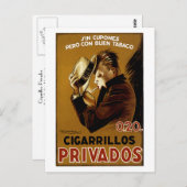 Cigarillos Privados Briefkaart (Voorkant / Achterkant)
