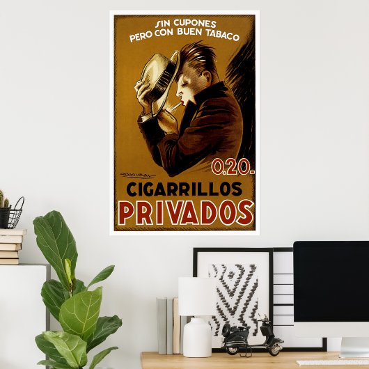 Cigarillos Privados Poster (Thuiskantoor)