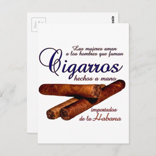 Cigarros - Cirars Briefkaart (Voorkant / Achterkant)