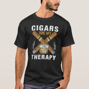 Cigars And Whiskey Are My Therapy T-shirt