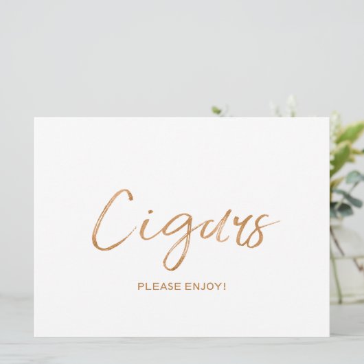 "Cigars" bruiloft | Stylish Gold Roos (Staand voorkant)