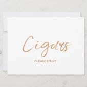 "Cigars" bruiloft | Stylish Gold Roos (Voorkant)
