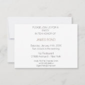 Cigars Cuba Gentelmen Minimalism Invitation Kaart (Achterkant)