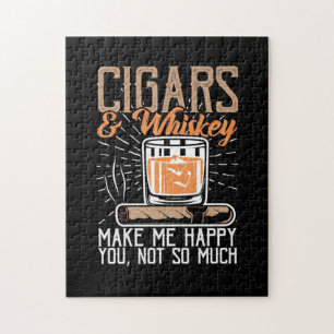 Cigars en Whiskey maken me gelukkig Legpuzzel