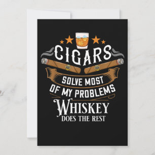 Cigars lossen de meeste van mijn problemen op bedankkaart