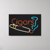 Cigars Neon Sign Canvas Afdruk (Voorkant)