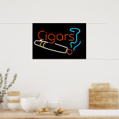 Cigars Neon Sign Poster (Keuken)